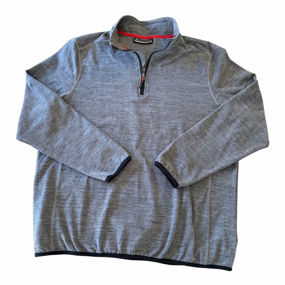 Avalanche Men's Gray Zip-Up Fleece